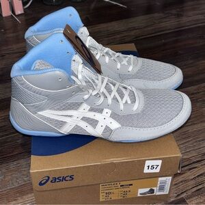 ASICS Matflex 7 Piedmont Grey Men's 10.5 Wrestling Shoes 1081a051 MMA Boxing
